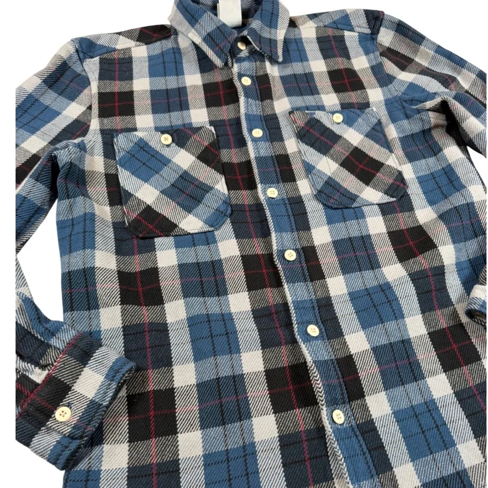 The North Face Valley Twill Plaid Long Sleeve Flannel‎ Button Shirt Men L Lumber